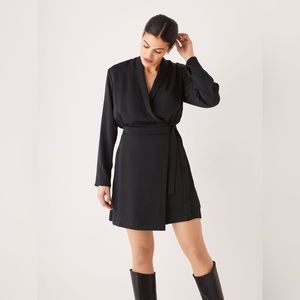 FRANK & OAK ● Black Wrap Dress